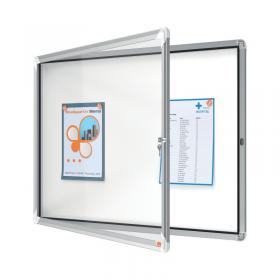 Nobo Premium Plus Outdoor Magnetic Lockable Notice Board 923x667x43mm 8xA4 1902579 NB06405