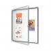 Nobo Premium Plus Outdoor Magnetic Lockable Notice Board 923x969x43mm 12xA4 1902581 NB06407