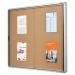 Nobo Internal Glazed Case Cork Sliding Door 15 x A4 1902607 NB07519