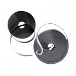 The image shows a roll of Nobo gridding tape, with a width of 10mm and a length of 10m. The tape is magnetic and has an adhesive backing, making it versatile for various projects. The neutral color and simple design make it easy to use and blend in with any workspace.