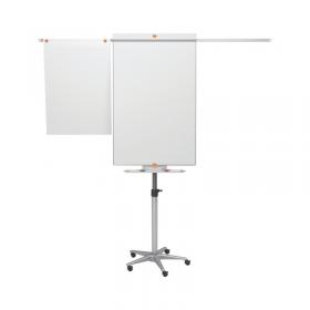 Nobo Piranha Mobile Flipchart and Drywipe Easel BlueSilver 1901920 NB17091