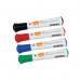 Nobo Glide Drywipe Marker Medium Bullet Tip Assorted Pack of 4 1902096 NB18073