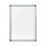 The Nobo Picture Frames & Albums Nobo Premium Plus A3 Poster Frame Sign Holder features a sleek and modern design with a snap frame for easy display. The frame is made of high-quality materials and has a polished finish, making it perfect for showcasing your favorite A3 posters or signs.