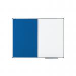 Nobo Classic Combi Blue Felt/Steel Noticeboard 900x600mm 1902257 NB19702