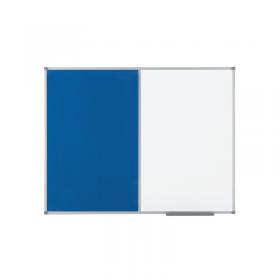 Nobo Classic Combi Blue Felt/Steel Noticeboard 900x600mm 1902257 NB19702