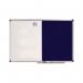 Nobo Classic Combination FeltSteel Noticeboard 1200x900mm Blue 1902258 NB19703