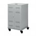 The sturdy Nobo Projector Trolleys Nobo Multimedia Projection Cabinet boasts a sleek, modern design. Its polished surfaces and sleek lines offer a professional look, while the multiple compartments provide convenient storage and organization options. The trolley is also easily transportable thanks to its compact size and durable wheels.