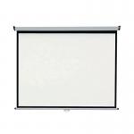The Nobo projector screen is a sleek and modern addition to any room. It is wall mounted and measures 2400x1813mm, offering ample space for high quality projections. With its clean design and large size, it is perfect for presentations or movie nights with friends and family.