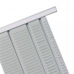 The picture shows a set of Nobo T-Cards Accessories, specifically the Nobo T-Card Planning Panel in Size 4 with 32 slots. The panel has a 128mm width and its product code is 32938886 or NB38886. The panel is white and has a grid of slots for T-Cards, with a metal frame around the edges. The T-Cards are not shown in the picture.