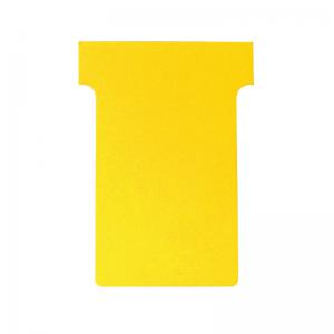 Nobo T-Card Size 2 48 x 85mm Yellow 100 Pack 2002004 NB38904