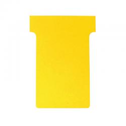 Nobo T-Card Size 2 48x85mm Yellow Pack of 100 2002004 NB38904
