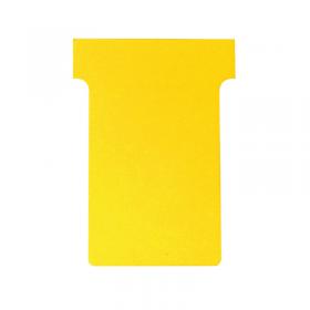 Nobo T-Card Size 2 48x85mm Yellow Pack of 100 2002004 NB38904