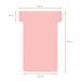 Nobo T-Card Size 2 48 x 85mm Pink (100 Pack) 32938905 NB38905