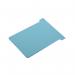 The photograph shows a pack of 100 light blue Nobo T-cards, each measuring 48 x 85mm. The T-cards are neatly stacked, with the brand name clearly visible on the front. The color is a light, refreshing blue shade, perfect for keeping things organized and eye-catching.