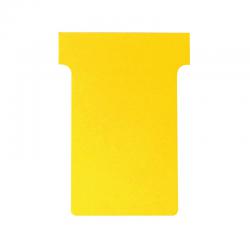 Nobo T-Card Size 3 80x120mm Yellow Pack of 100 2003004 NB38915