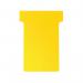 Nobo T-Card Size 3 80 x 120mm Yellow (100 Pack) 2003004 NB38915
