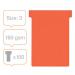Nobo T-Card Size 3 80 x 120mm Red (Pack of 100) 2003003 NB38917