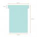 Nobo T-Card Size 3 80 x 120mm Light Blue (100 Pack) 2003006 NB38919