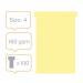 Nobo T-Card Size 4 112 x 180mm Yellow (Pack of 100) 2004004 NB38926