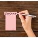 Nobo T-Card Size 4 112 x 180mm Pink (Pack of 100) 2004008 NB38927