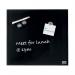 Nobo Diamond Glass Magnetic Whiteboard 300x300mm Black 1903950 NB41973