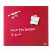 Nobo Diamond Glass Magnetic Whiteboard 300x300mm Red 1903954 NB41981