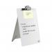 Nobo Desktop Dry Erase Glass Surface Whiteboard Easel 216x297 1905173 NB50193