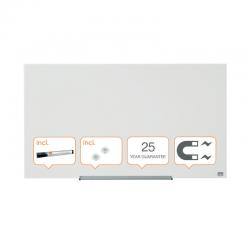 Nobo Impression Pro Glass Magnetic Whiteboard 1000 x 560mm 1905176 NB50196