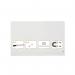 Nobo Impression Pro Glass Magnetic Whiteboard Tray 1260x710mm 1905192 NB50212