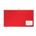 Nobo Widescreen 40inch Red Felt Noticeboard 890x500mm 1905311 NB52296