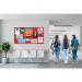 Nobo Widescreen 85inch Red Felt Noticeboard 1880x1060mm 1905313 NB52298