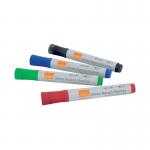 Nobo Glass Whiteboard Marker Assorted (4 Pack) 1905323 NB52610