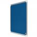 Nobo Premium Plus Felt Notice Board 600 x 450mm Blue 1915187 NB60859