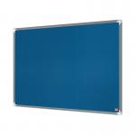 Nobo Premium Plus Felt Notice Board 2400 x 1200mm Blue 1915193 NB60865