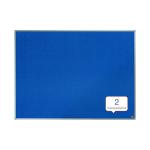 450 x 600 mm NEXT DAY DEL NOBO Professional Felt Aluminium Notice Board Blue 