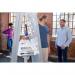Nobo Move and Meet System Portable Whiteboard 1800x900mm Trim Grey 1915563 NB62053