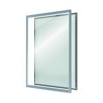 Nobo A3 Poster Frame Anodised Clip Wall Mountable Silver 1915577 NB62067
