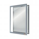 Nobo A4 Poster Frame Anodised Clip Wall Mountable Silver 1915578 NB62068