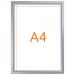 Nobo A4 Poster Frame Anodised Clip Wall Mountable Silver 1915578 NB62068