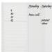 Nobo A3 Transparent Acrylic Mini Whiteboard Weekly Desktop 1915615 NB62105