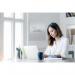 Nobo Transparent Acrylic Mini Whiteboard Desktop 450x450mm 1915617 NB62107