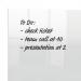 Nobo Transparent Acrylic Mini Whiteboard Desktop 450x450mm 1915617 NB62107