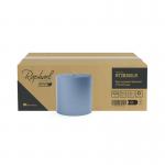 Raphael Roll Towel 2-Ply 200m x 200mm Blue (Pack of 6) RT2B200LRDS NH00417