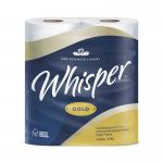 Whisper Gold Toilet Roll 3-Ply 170 Sheets Per Roll 4x10 (Pack of 40) TLGOLD NH02018