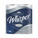 Whisper Silver Toilet Roll 2-Ply 210 Sheets Per Roll 4x10 (Pack of 40) TLSILVER NH02021