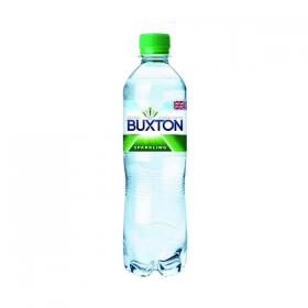 Buxton Sparkling Mineral Water 50cl Plastic Bottles (Pack of 24) 12120791 NL10015