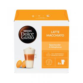 Nescafe Dolce Gusto Latte Macchiato Coffee Capsules (Pack of 48) 12416323 NL19838