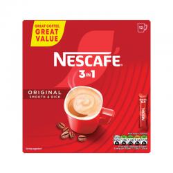 Nescafe 3-in-1 Original Coffee Sachets Pack of 12 12593075 NL37115