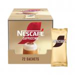 Nescafe Cappuccino Sweetened Coffee Sachets (Pack of 72) 12596949 NL44003
