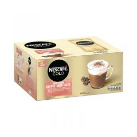 Nescafe Gold Cappuccino Unsweetened Instant Coffee Sachets (Pack of 50) 12405012 NL44473